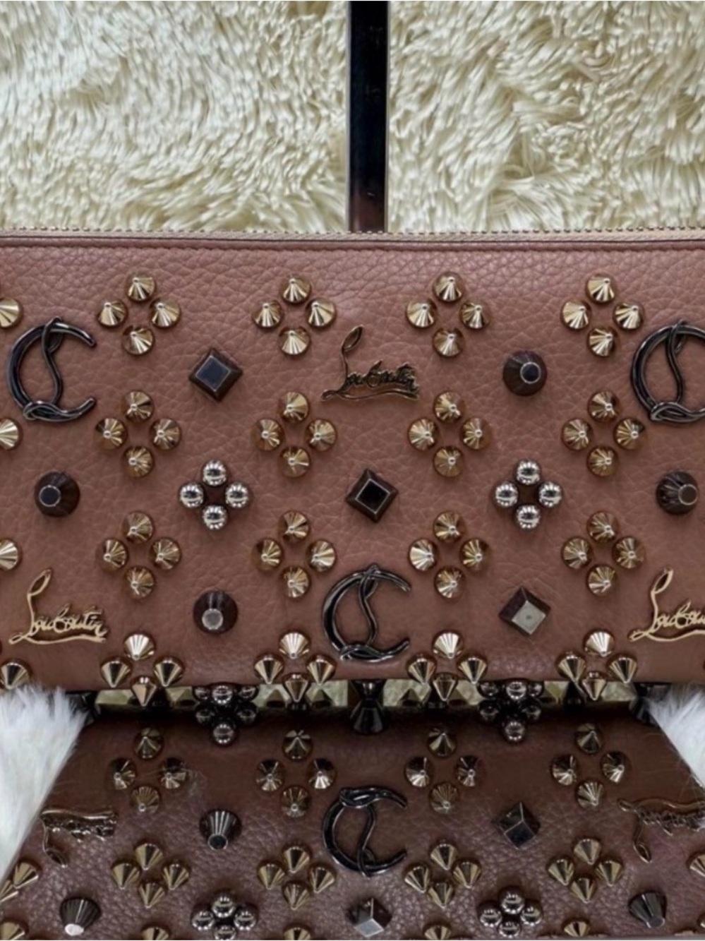 Christian Louboutin Studded Wallet Full Inclusion!